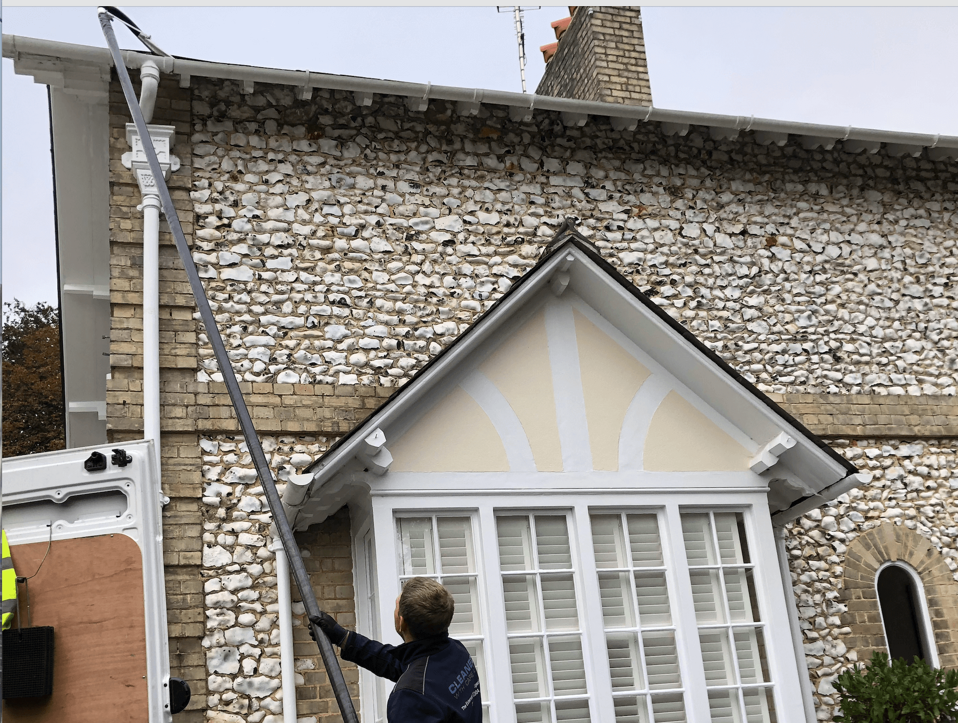 Professional gutter cleaning tools and equipment used by The Roof Moss Cleaners in Weybridge